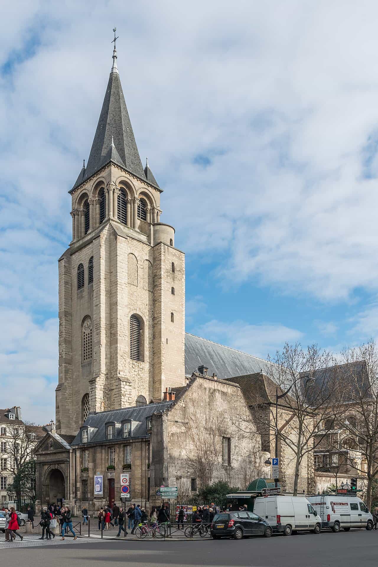 View of Saint-Germain-des-Prés in Paris