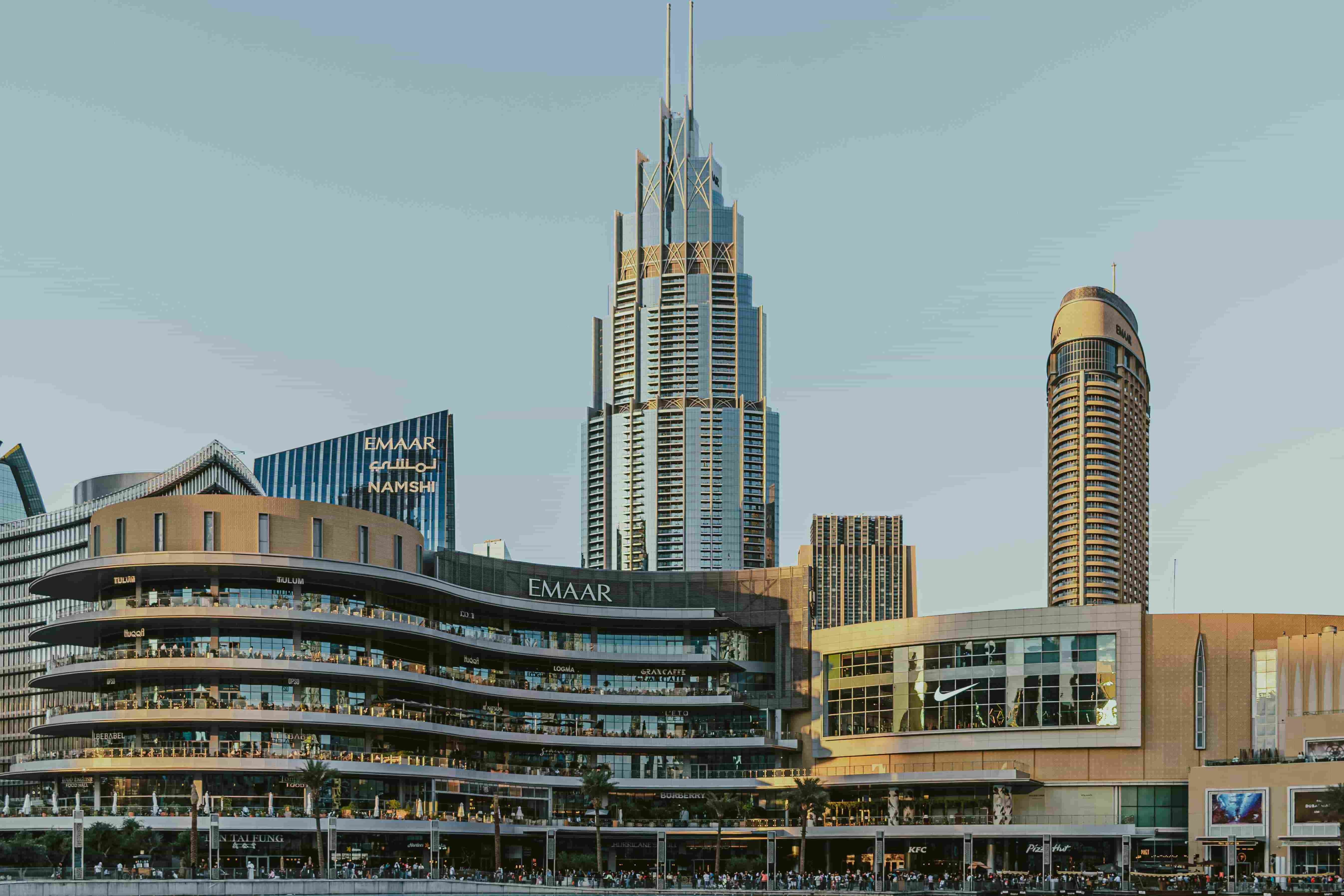 Quartiers résidentiels et tours à Dubai