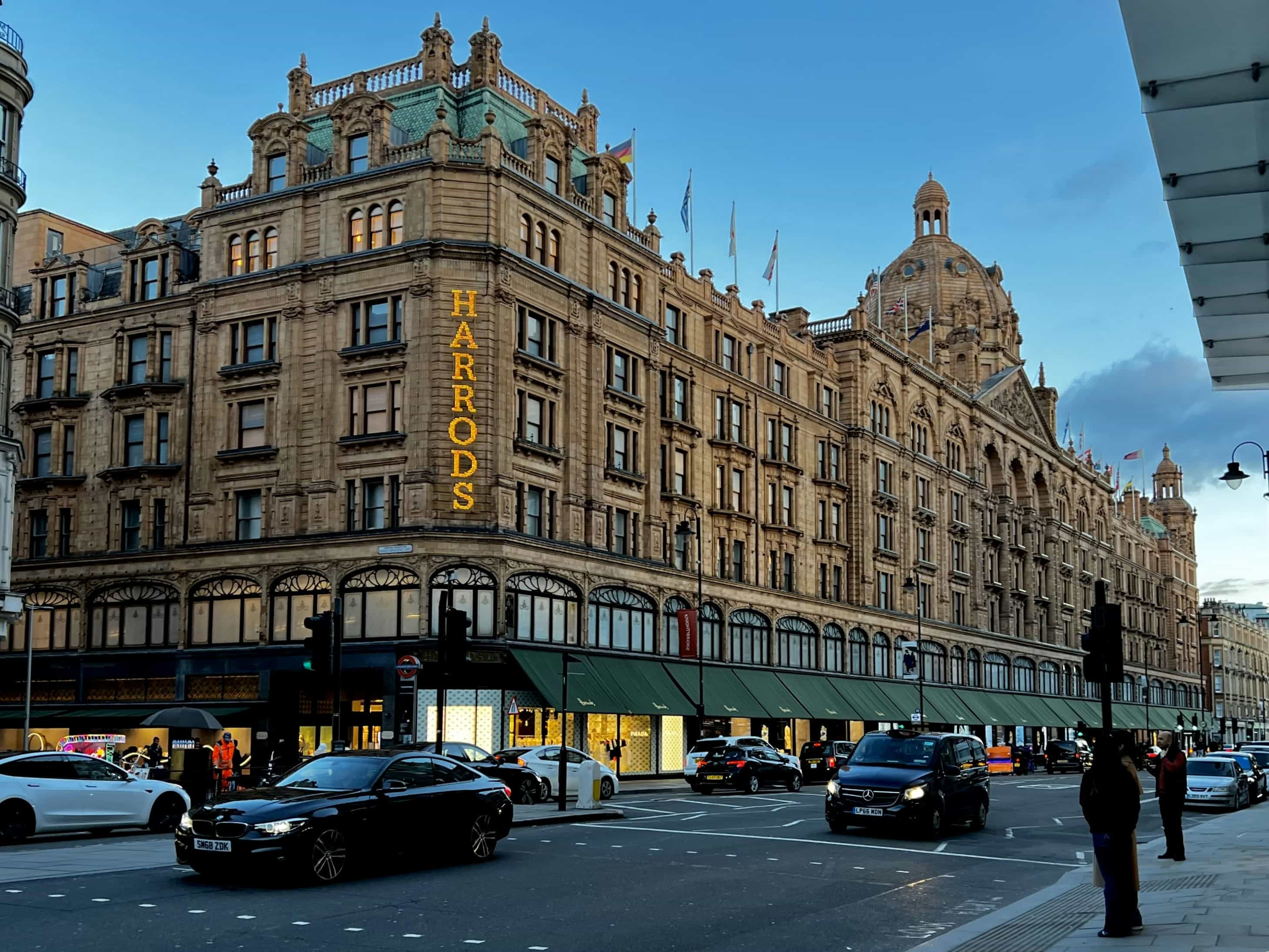 Vue du quartier Knightsbridge à Londres