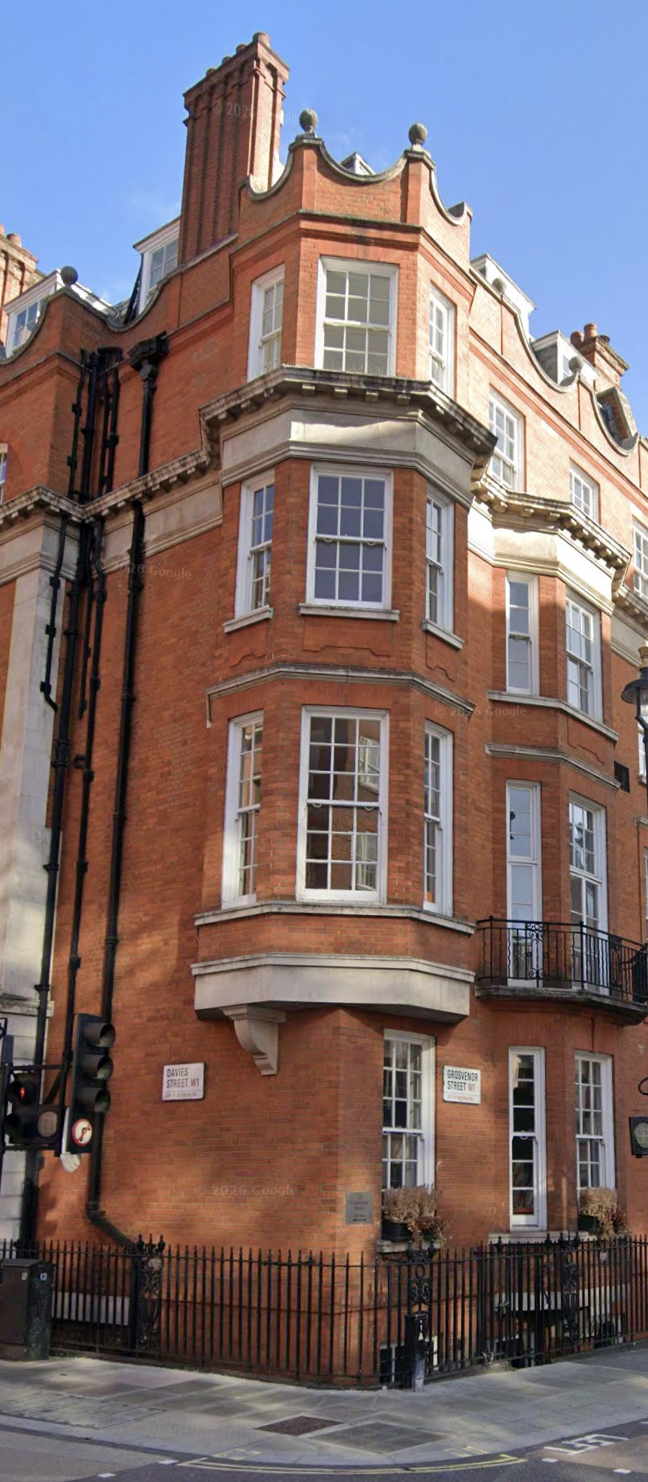 Vue du quartier Mayfair à Londres
