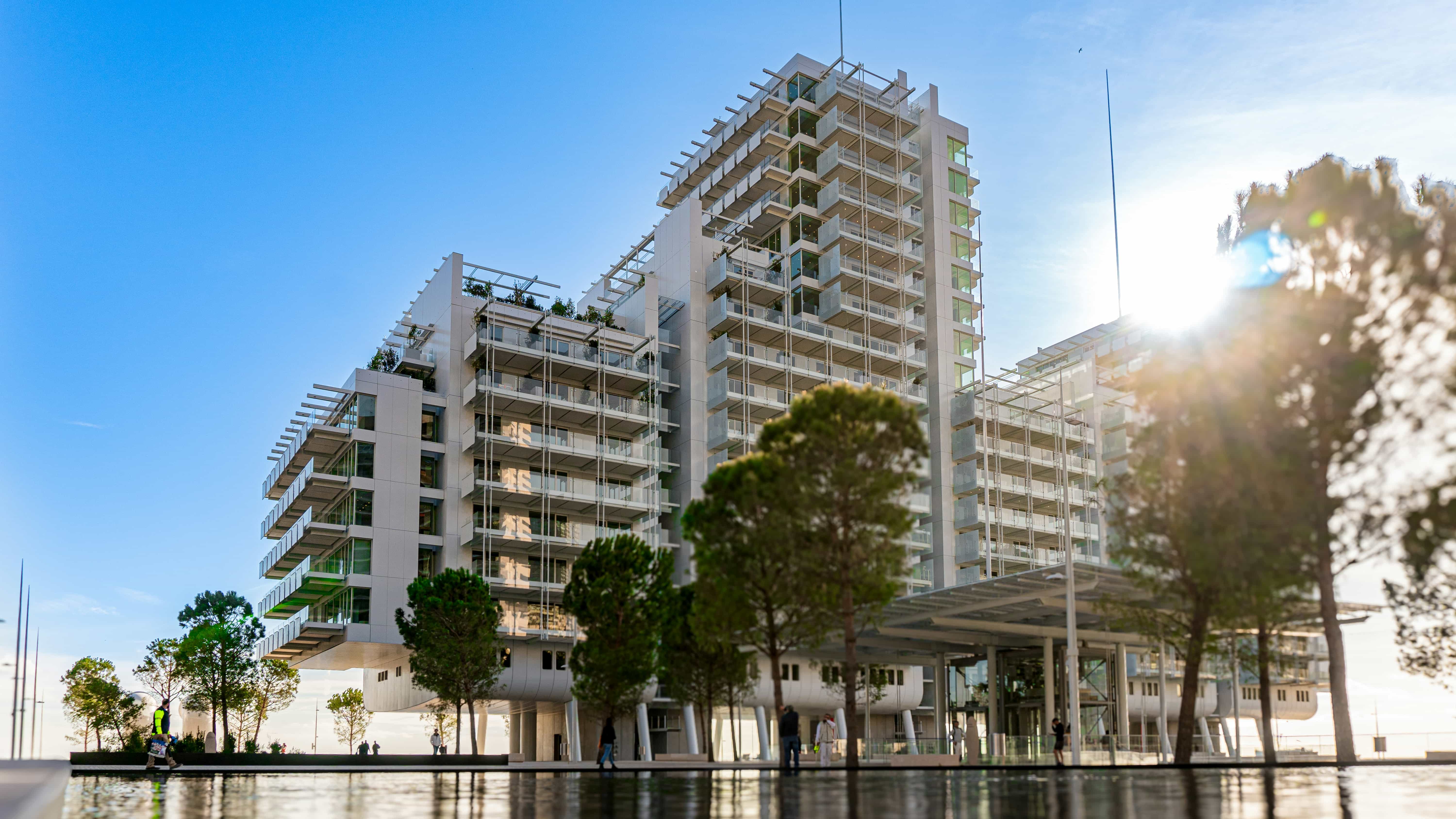 Vue du quartier Mareterra à Monaco