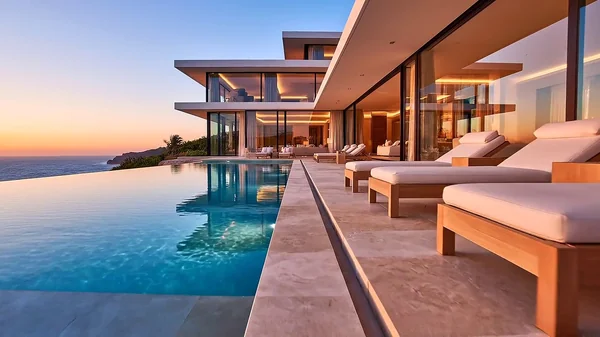 Villa luxe piscine infinity - Haven Signature agence immobilière conseil