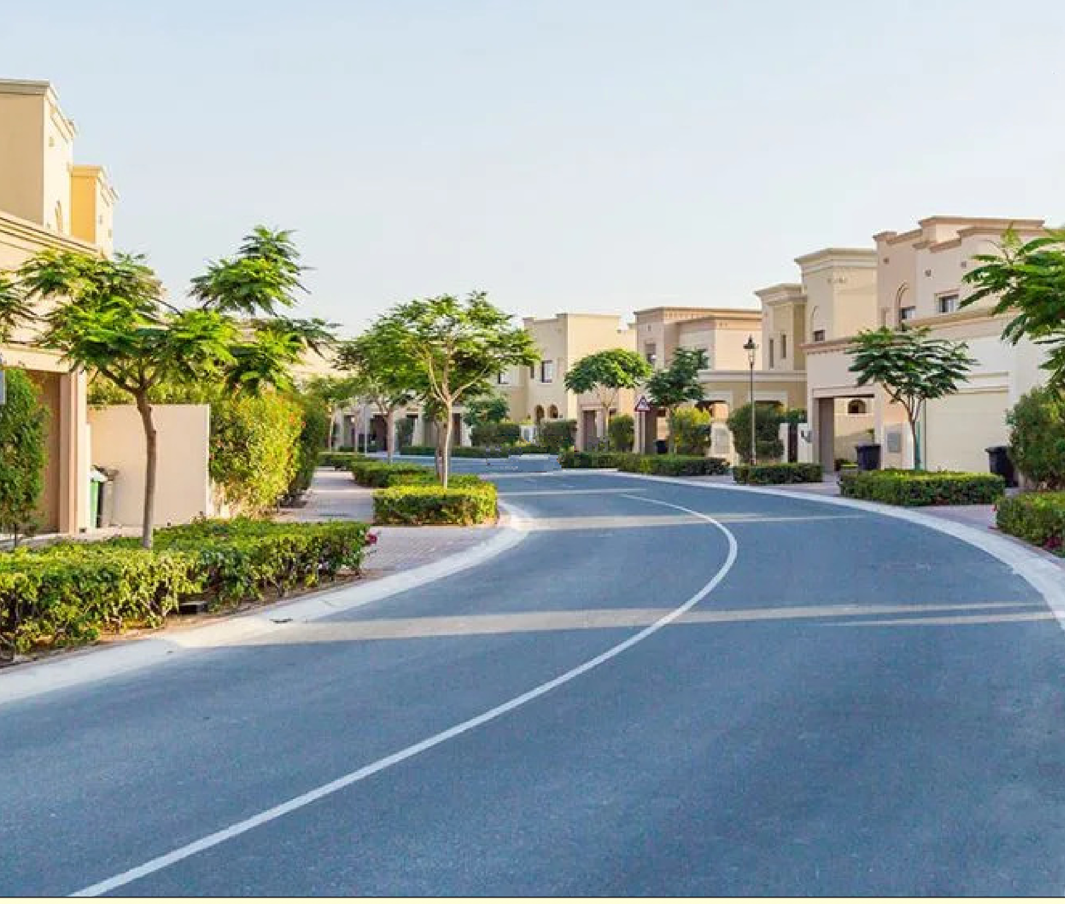Vista del quartiere Arabian Ranches a Dubai