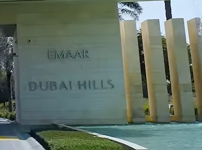 Vista del quartiere Dubai Hills Estate a Dubai